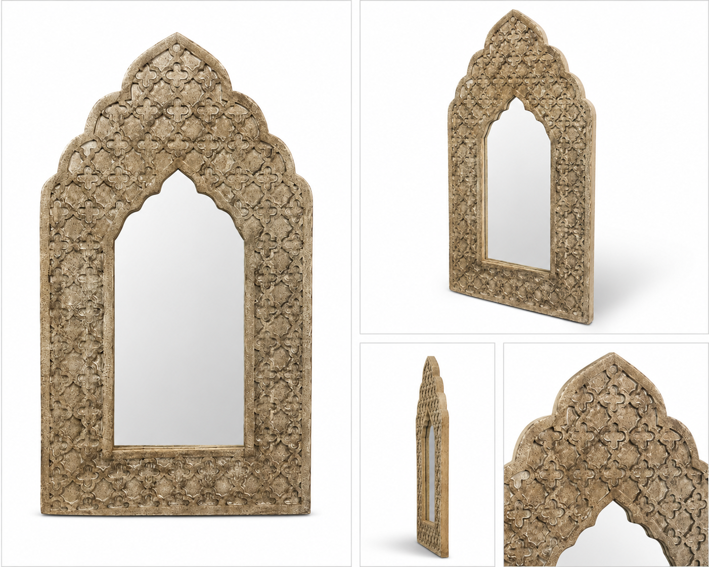 Wooden Jharokha Mirror