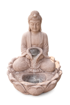 White buddha fountain