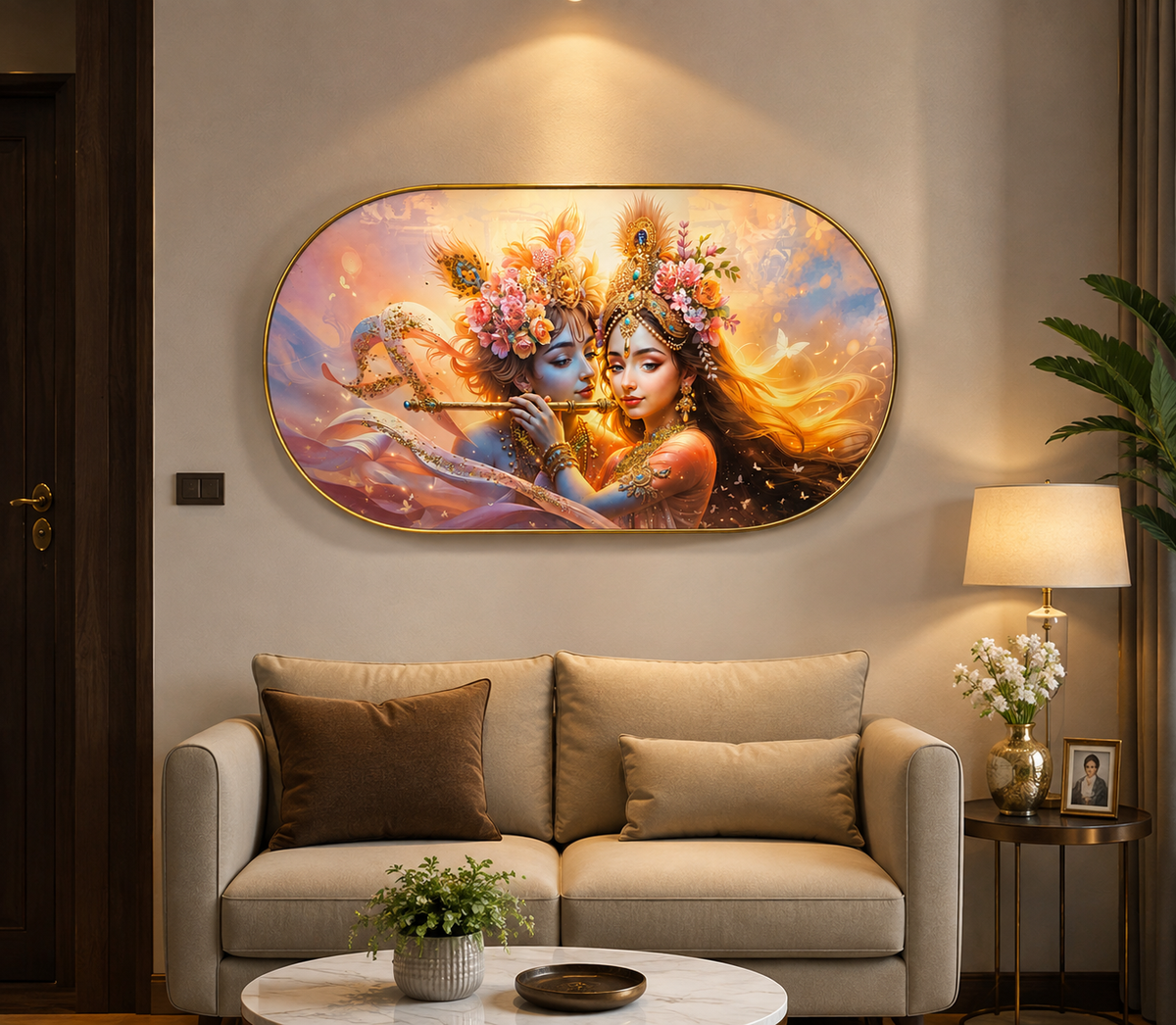 Radha Krishna Painting wall