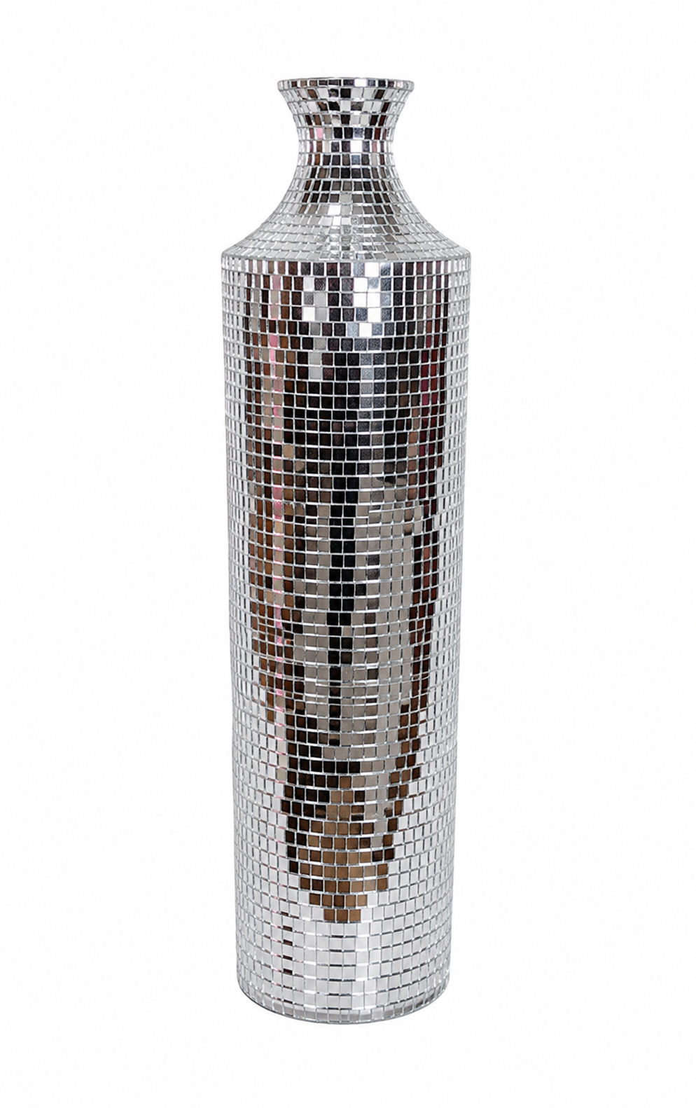 Mirrored Mosaic Decorative Vase