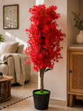 Premium Red Artificial Flower Plant