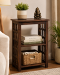 Premium Wooden 3-Tier Display & Storage Shelf