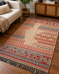 Bohemian Geometric Handwoven Rug