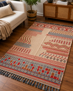 Bohemian Geometric Handwoven Rug