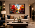 Premium Framed Autumn Cityscape Wall Art