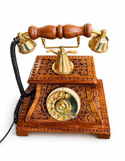 Wooden Landline Telephone