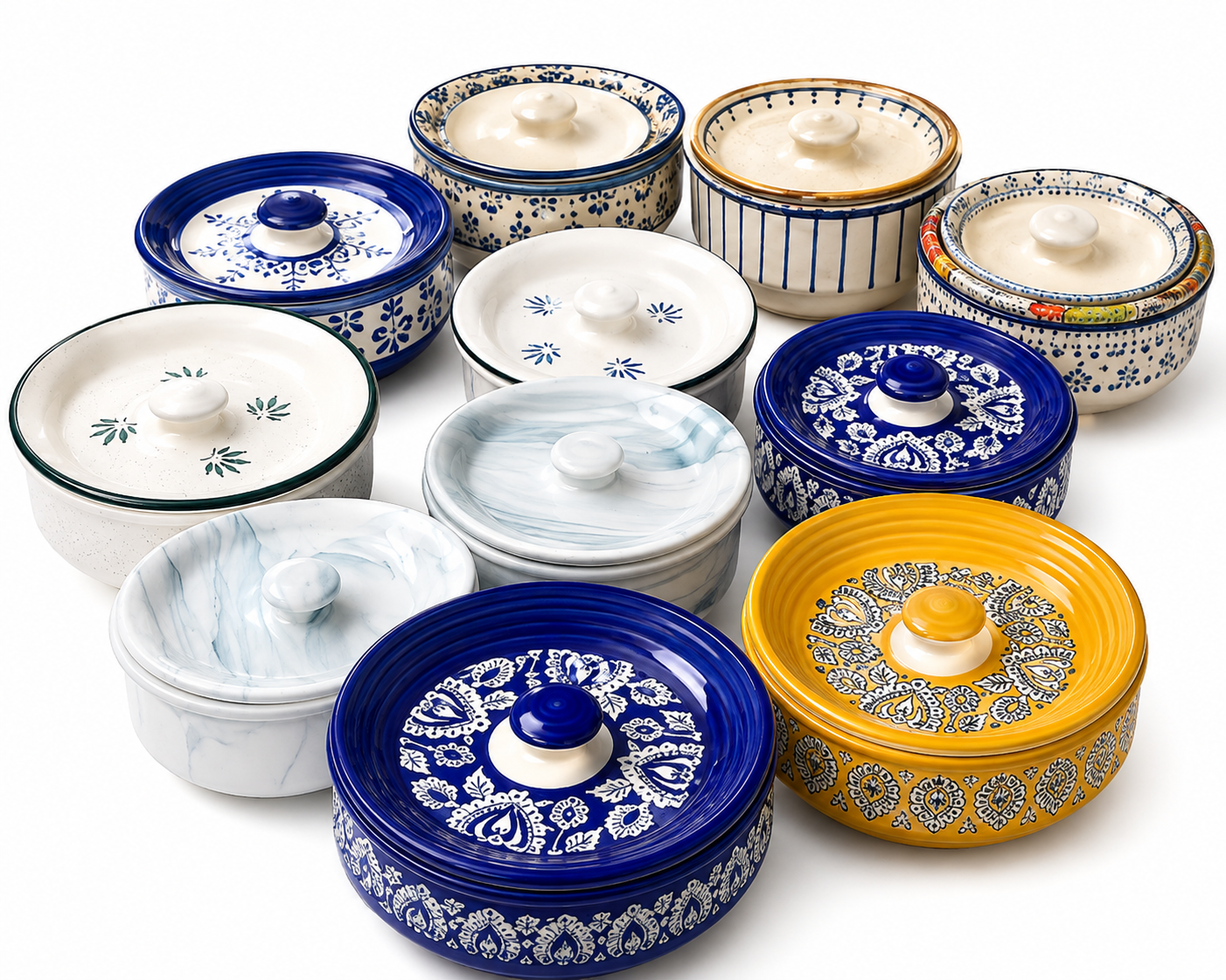 Kitchen Ceramic Handi set of 11