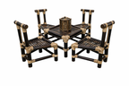 Bamboo Dining Table Set