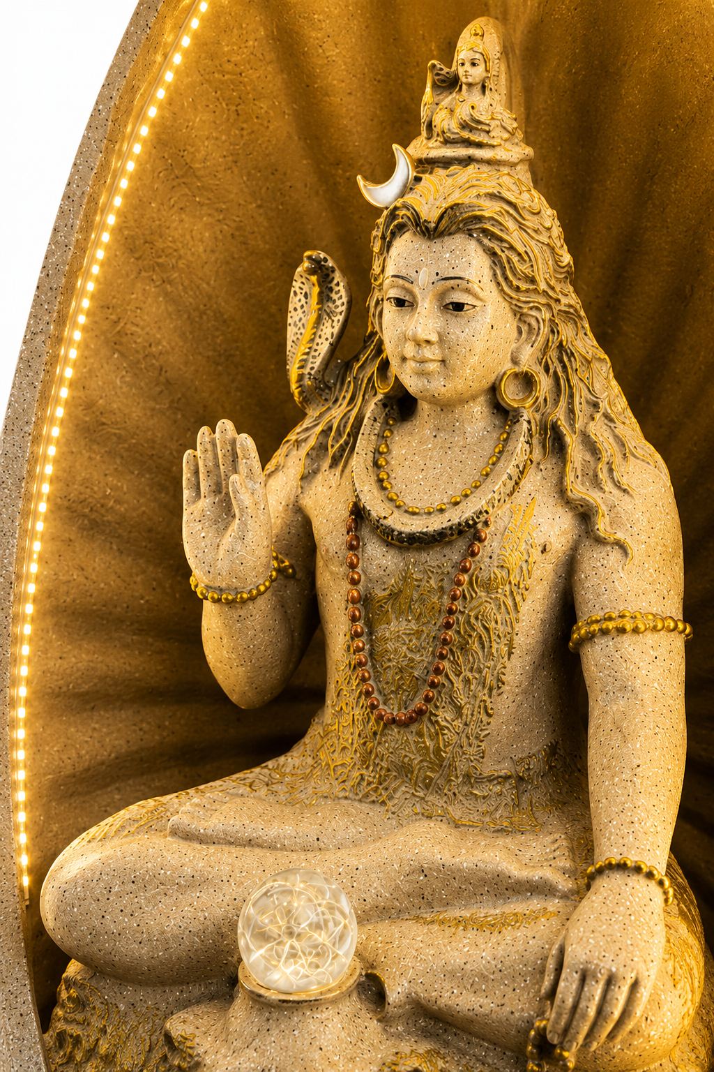 Shiva In Devine Fountain