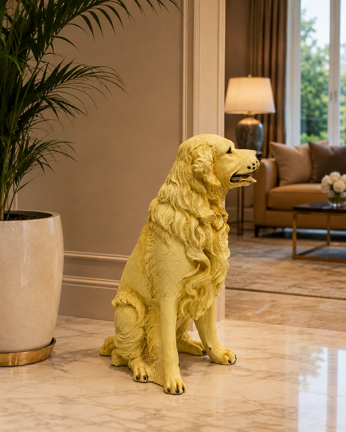 Realistic Dog Figurine