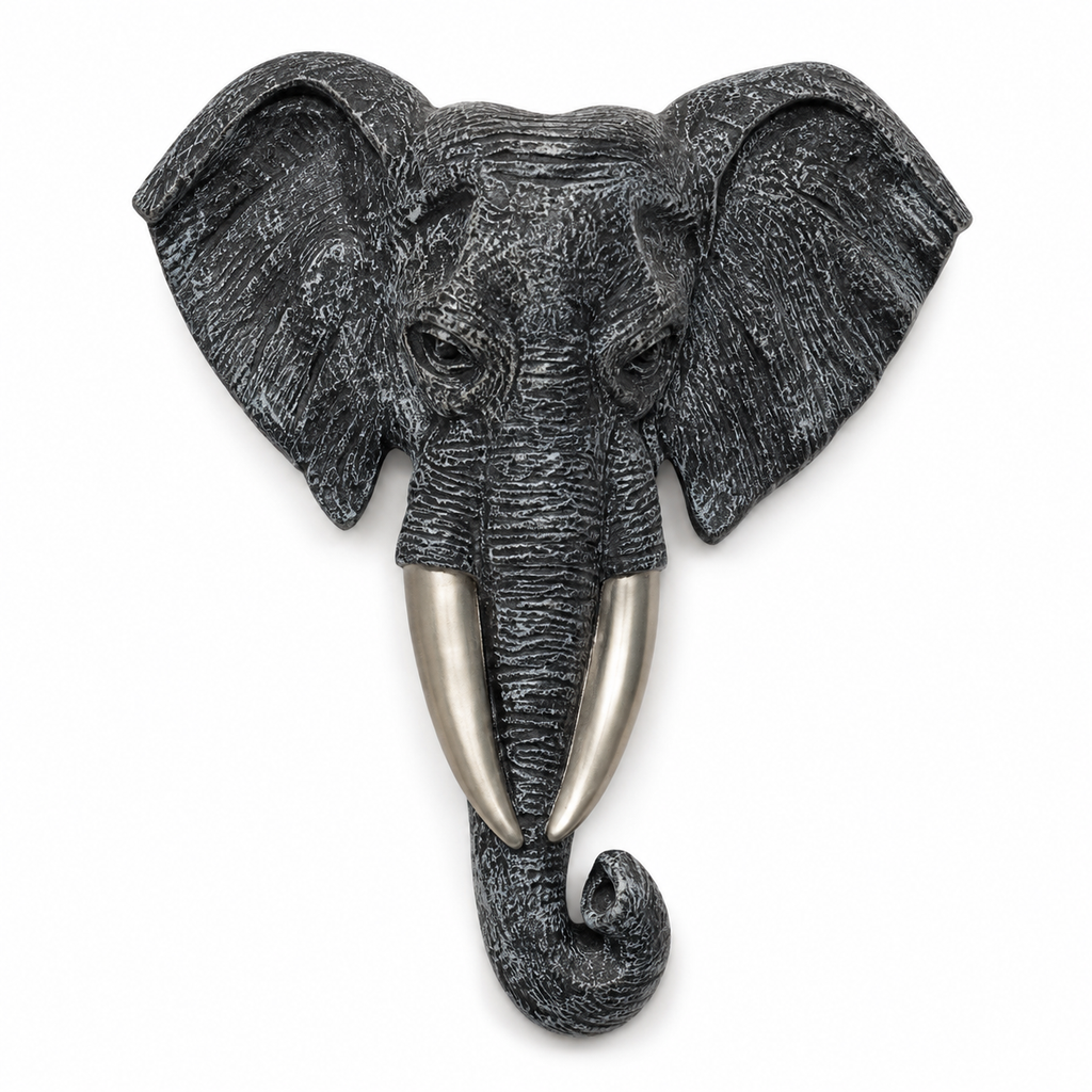 Regal Elephant Wall Sculpture