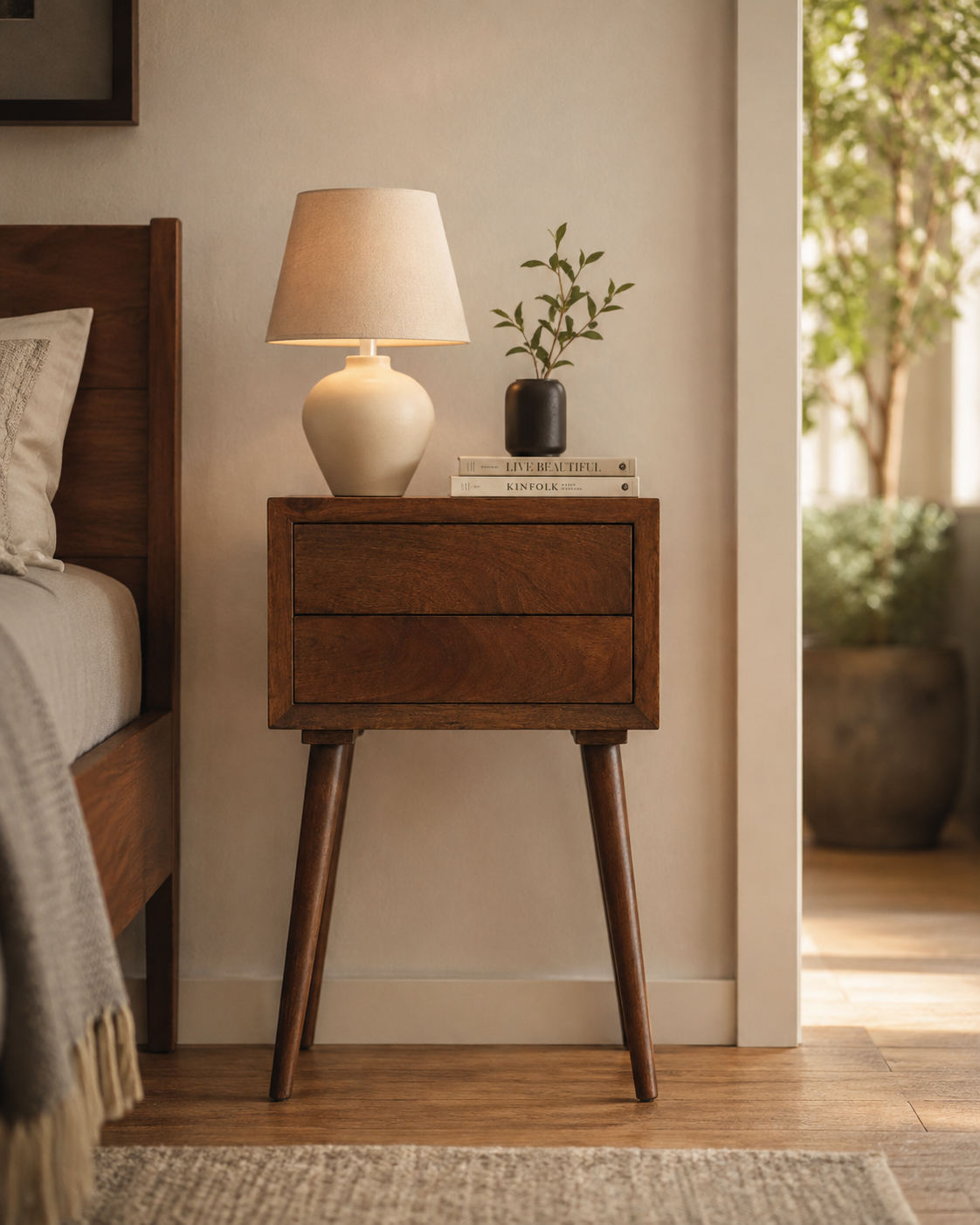 Mid-Century Wooden Side Table