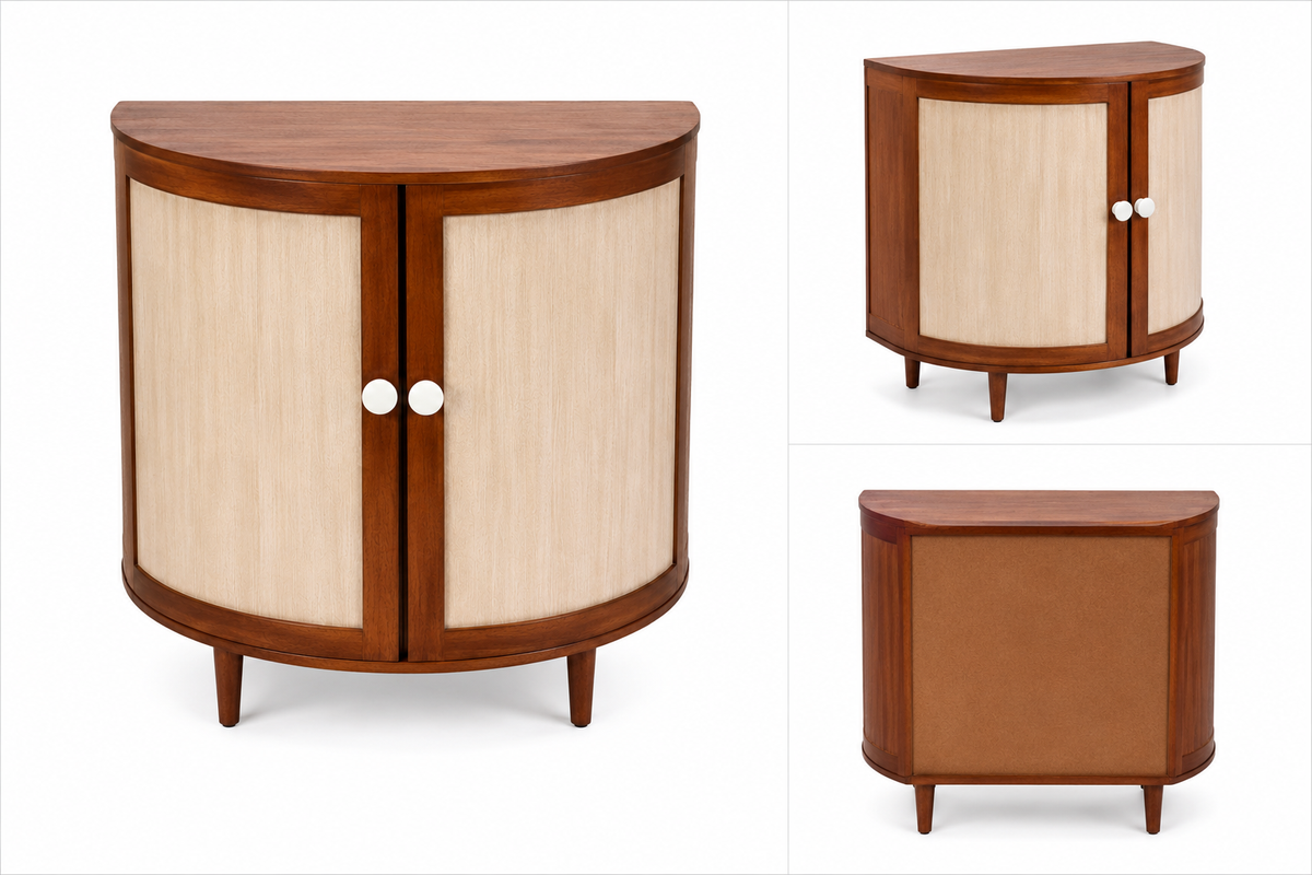 Mid-Century Wooden Storage Cabinet