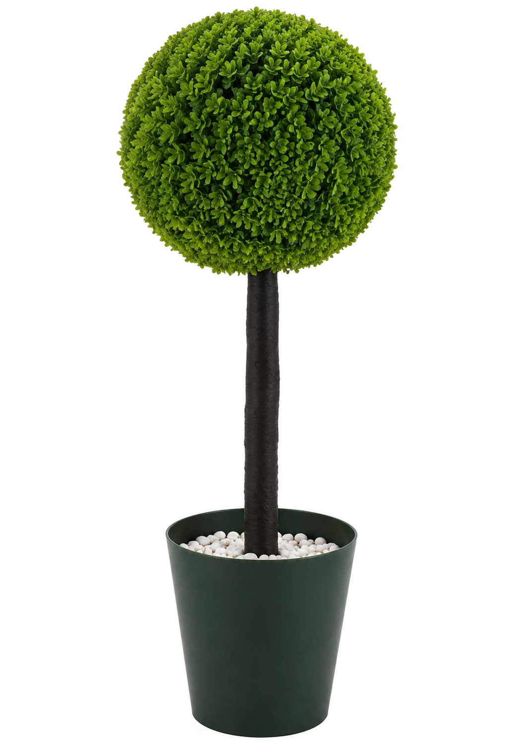 Green Topiary Plant with Decorative Planter