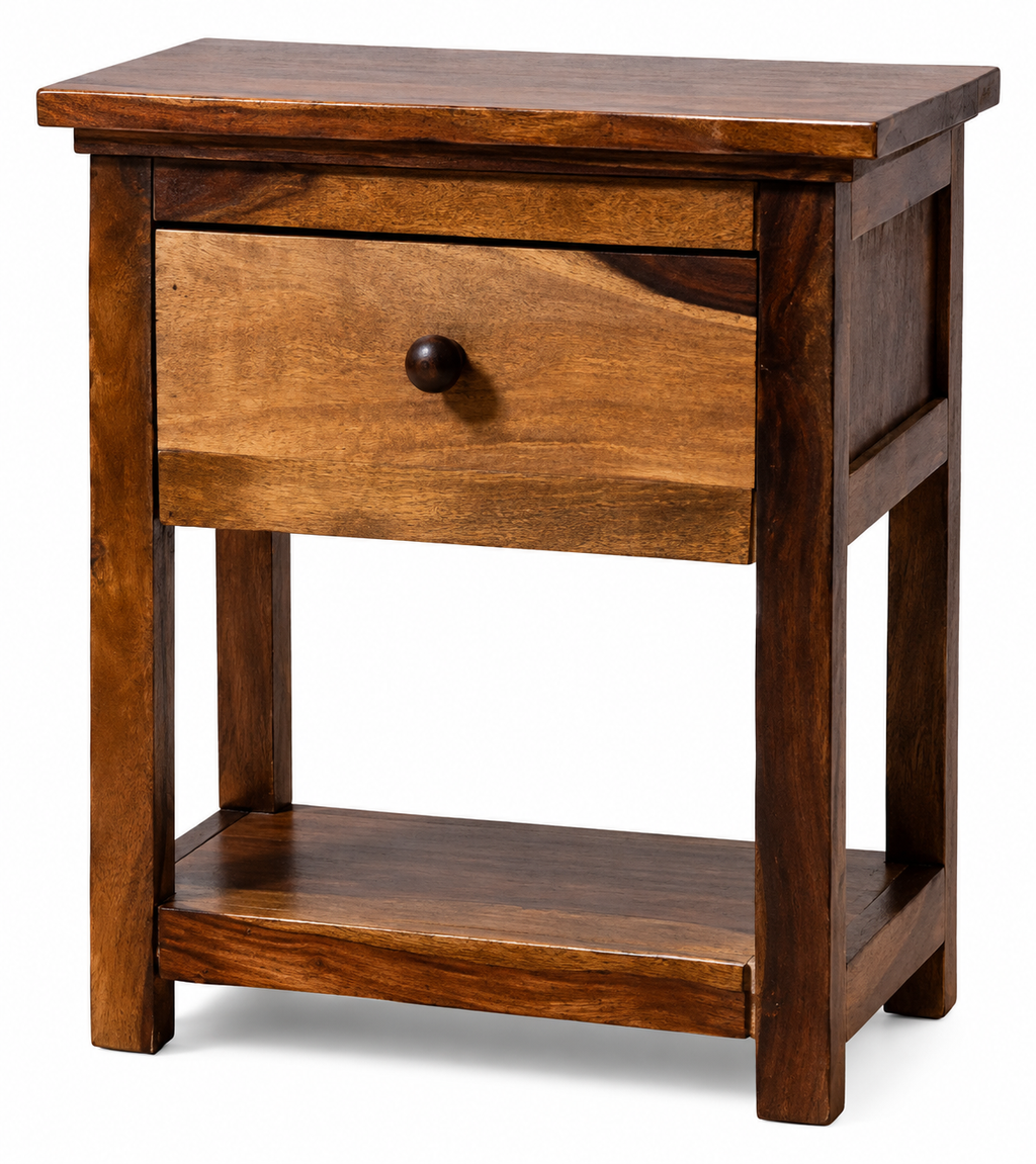 Premium Wooden Side Table with Drawer