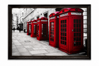 London Red Telephone Booth Wall Art