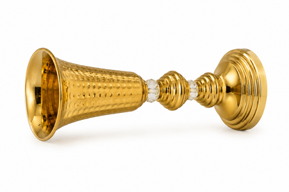 Gold Hammered Ornament Vases
