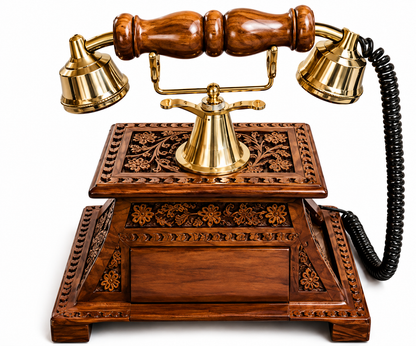 Wooden Landline Telephone