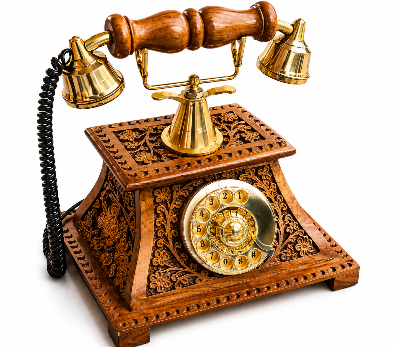 Wooden Landline Telephone