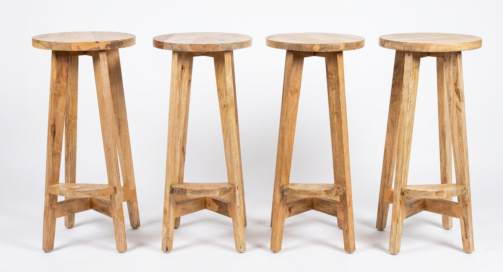 Bar Wooden Stools *4P