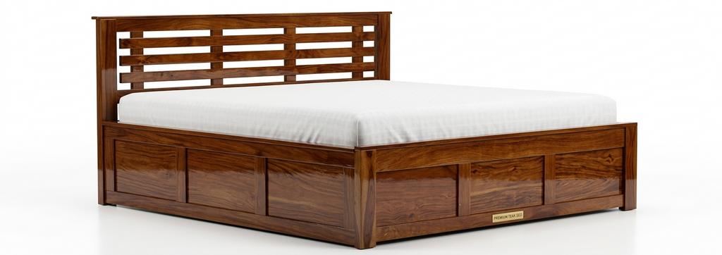 Sheesham wood Double Bed