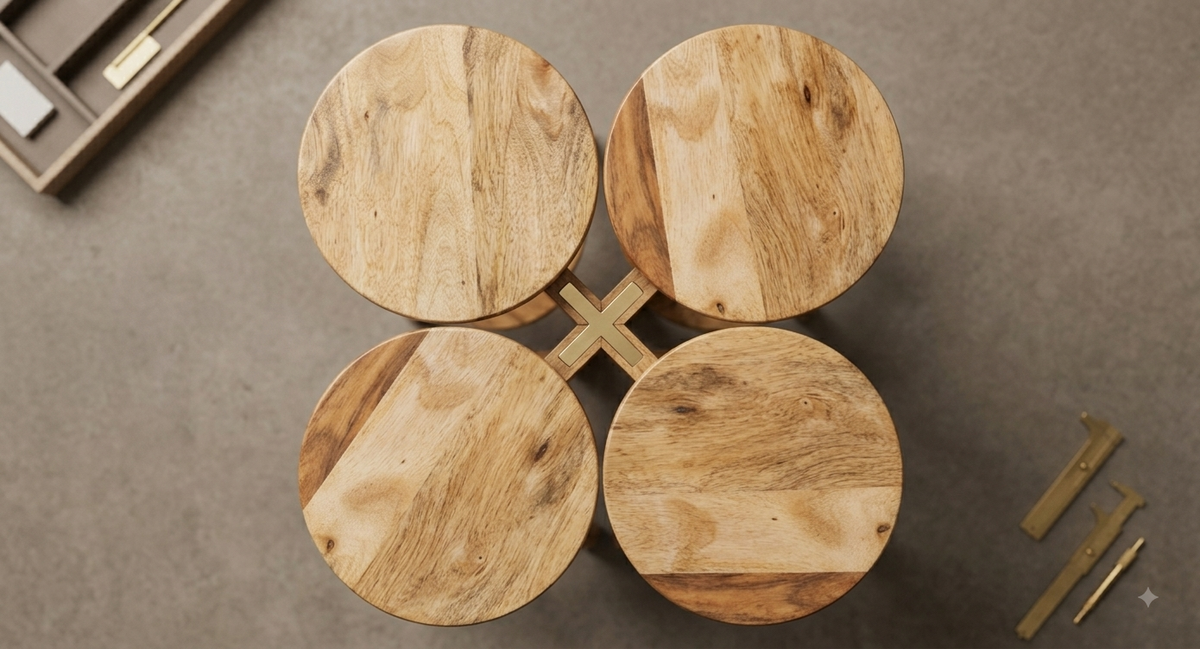 Bar Wooden Stools *4P