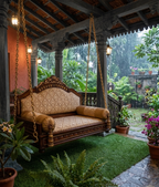 Teak Wood Wooden Jhula Swing