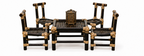 Bamboo Dining Table Set
