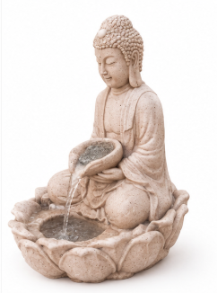 White buddha fountain