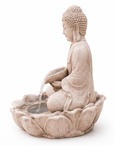 White buddha fountain