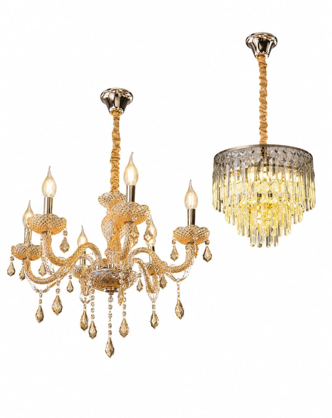 Luxurious Round Crystal Chandelier and Chandelier Modern k9 Crystal Luxurious